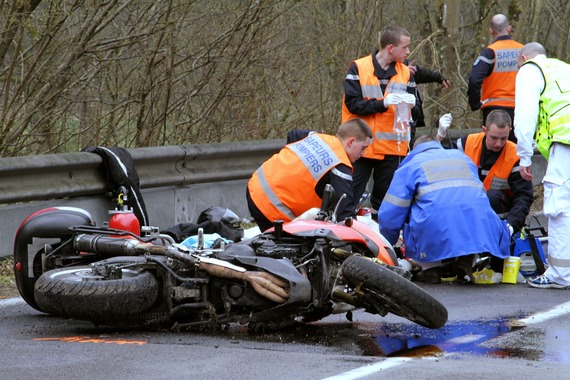 Accident moto